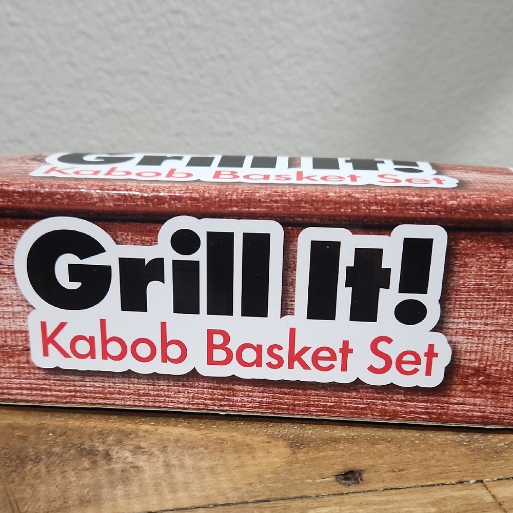 NEW! Grill It! Kabob Basket Set